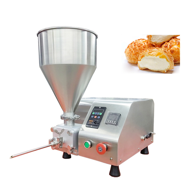 AM QDMECH-m&aacute;quina autom&aacute;tica de llenado de crema, depositador de pasta de mermelada para pastel, hojaldre, donut, equipo de panader&iacute;a 