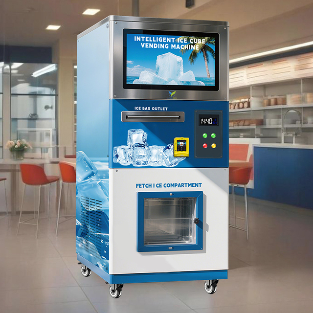 M&aacute;quina de venda autom&aacute;tica comercial inteligente de gelo com autoatendimento 24H 