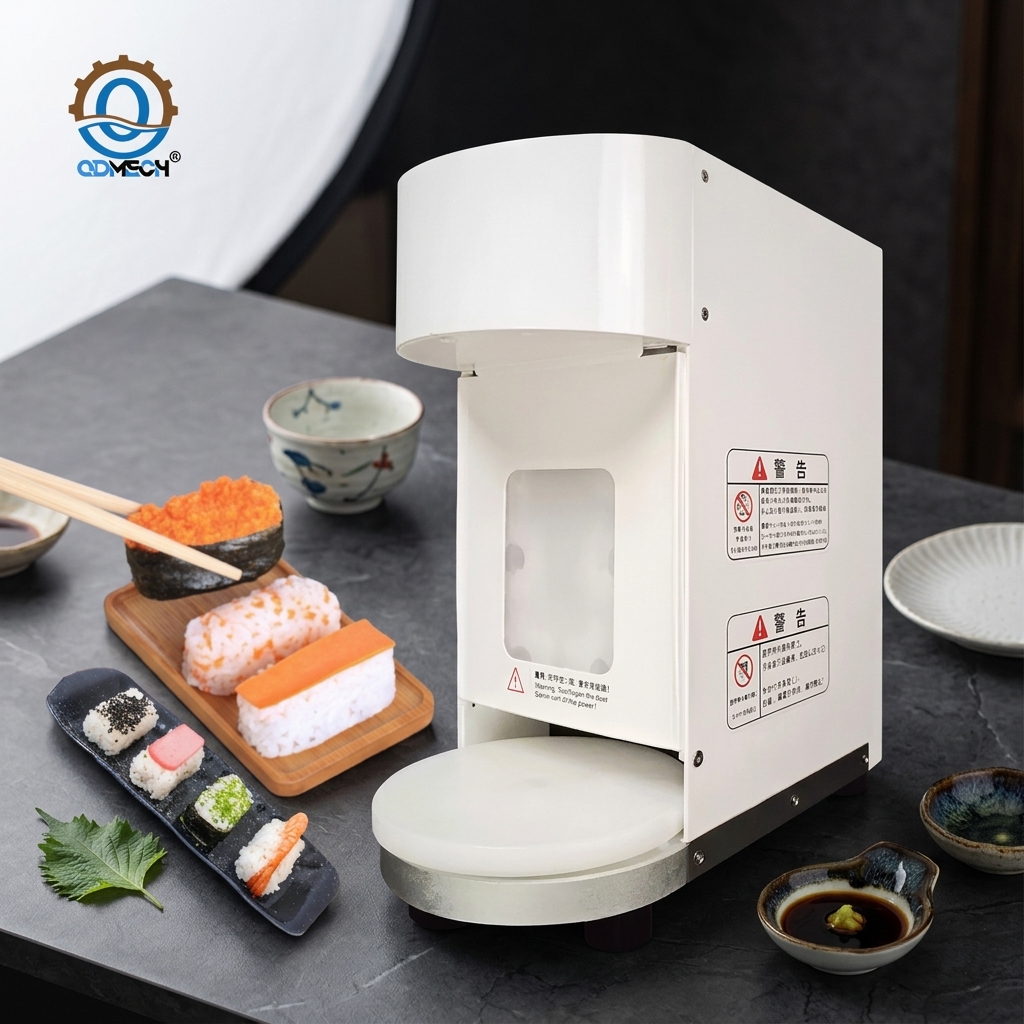 M&aacute;quina de bolinho de arroz para sushi: equipamento comercial para fazer bolinhos de arroz