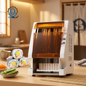 M&aacute;quina autom&aacute;tica de corte de rolo de sushi f&aacute;cil e limpa